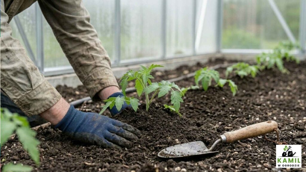 Prawidłowe wysadzanie pomidorów na miejsce stałe | foto. Kamilwogrodzie.pl