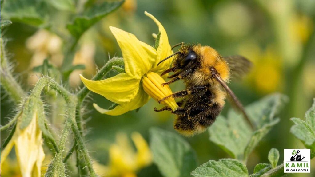 Naturalne zapylanie pomidorów | foto. kamilwogrodzie.pl
