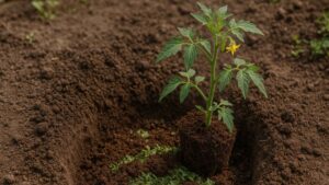 Włóż to do dołków przed wysadzeniem pomidora – prosty trik, który zwiększy plony