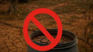 Od 1 lipca całkowity zakaz podlewania deszczówką!