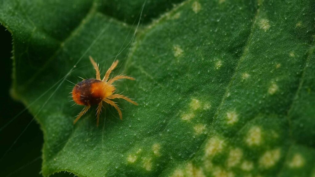 Uwaga na przędziorka. Atakuje ogórki w szklarniach. | foto. Kamil w Ogrodzie