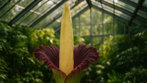 Dziwadło olbrzymie znów rozkwita w Warszawie. Botaniczny spektakl, którego nie możesz przegapić! | foto. Kamil w Ogrodzie