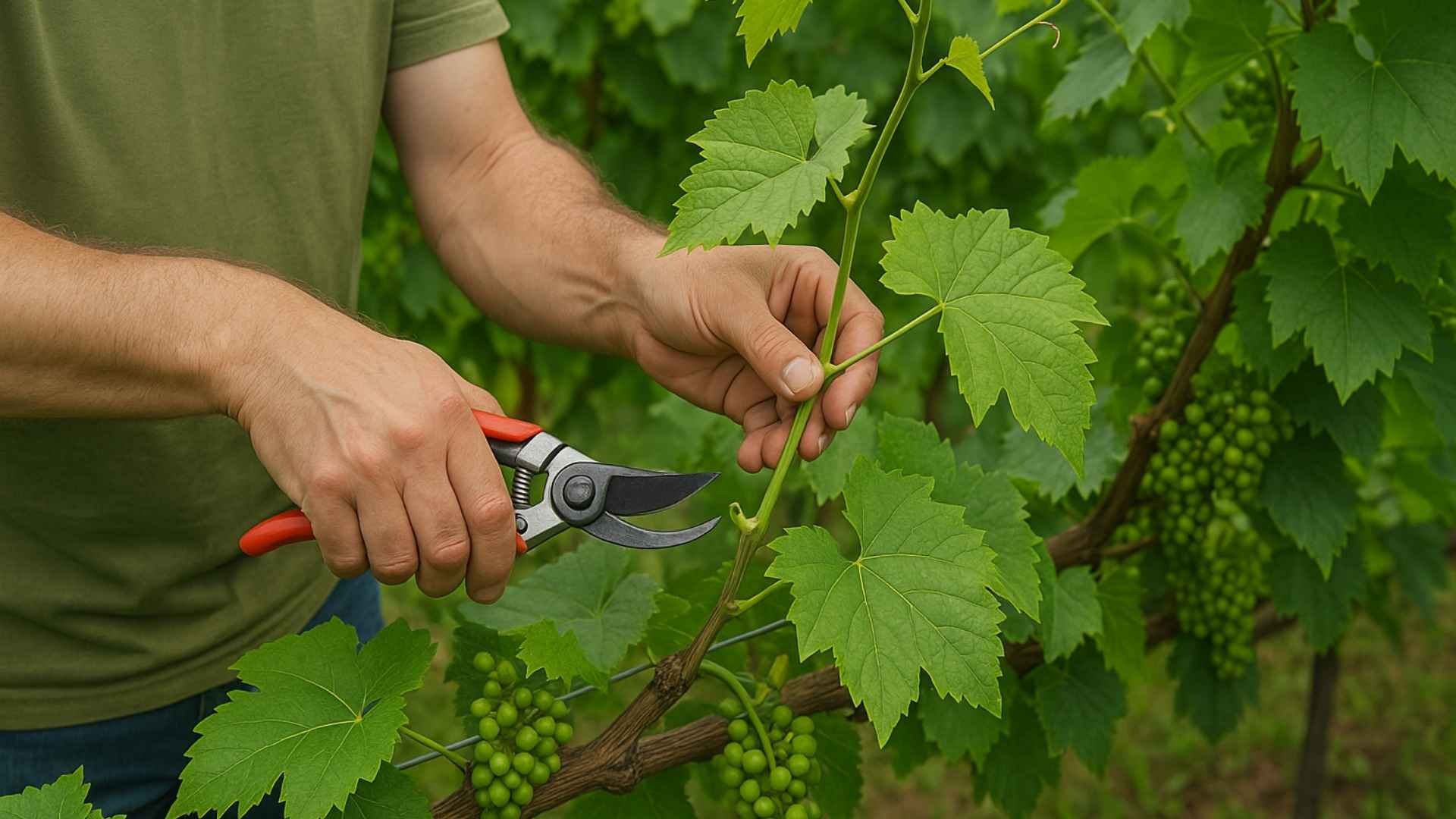 Letnie Cięcie Winorośli: Klucz do Doświetlenia Gron