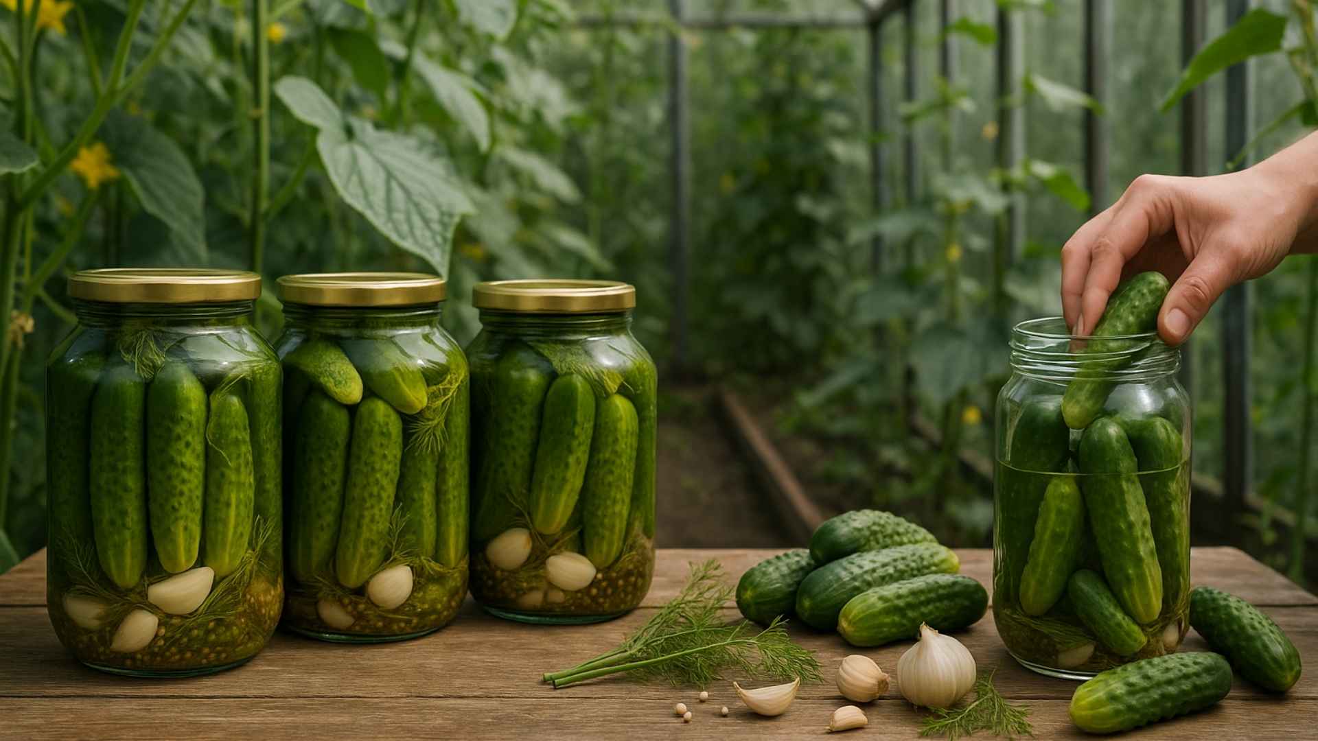 Ogórki kiszone ze szklarni – twarde, niepuste, idealne. Przepis jak u babci, ale skuteczniejszy