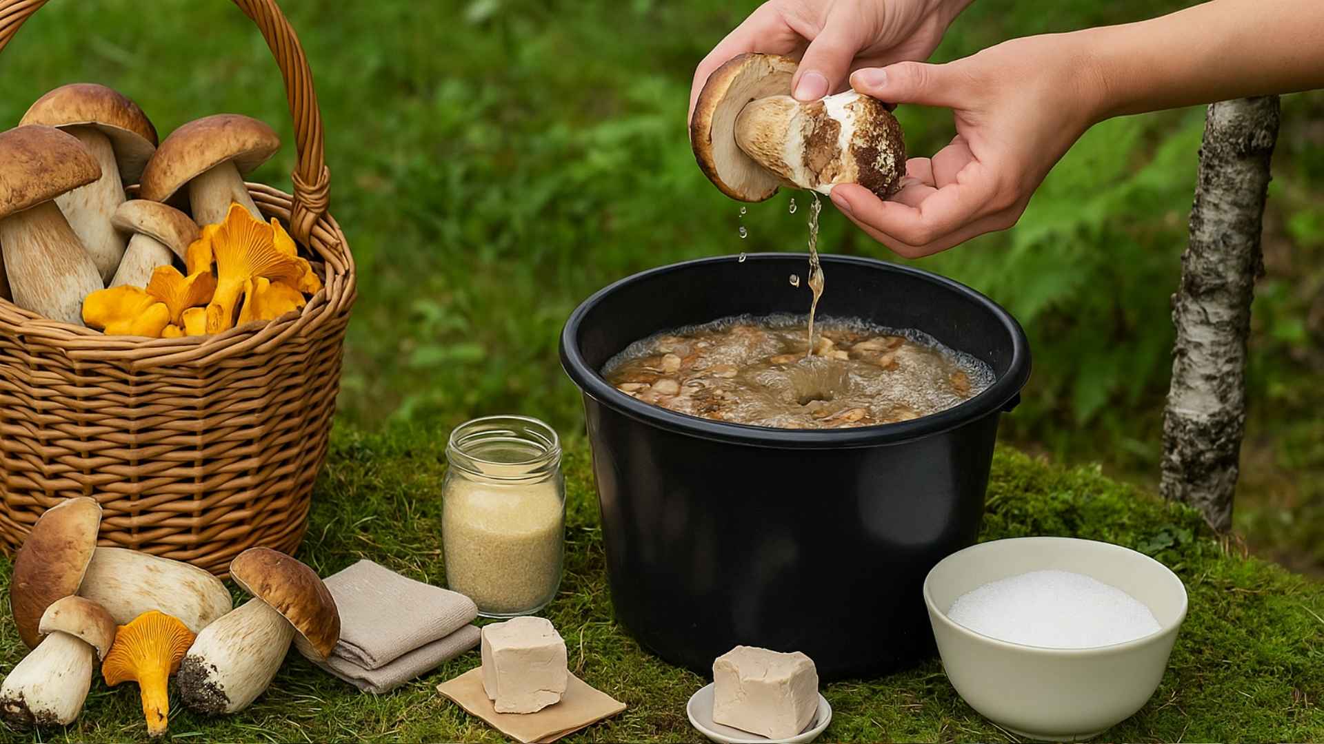 Jak zasiać leśne grzyby w ogrodzie? Opis krok po kroku | foto. Kamil w Ogrodzie