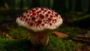 Kolczakówka piekąca (Hydnellum peckii) – rzadki i widowiskowy grzyb pod ochroną. Jak rozpoznać i gdzie szukać?