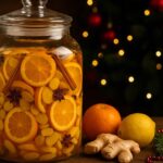 Bożonarodzeniowa nalewka z cytrusów z dodatkiem imbiru – aromatyczny trunek, który rozgrzeje święta | foto. Kamil w Ogrodzie