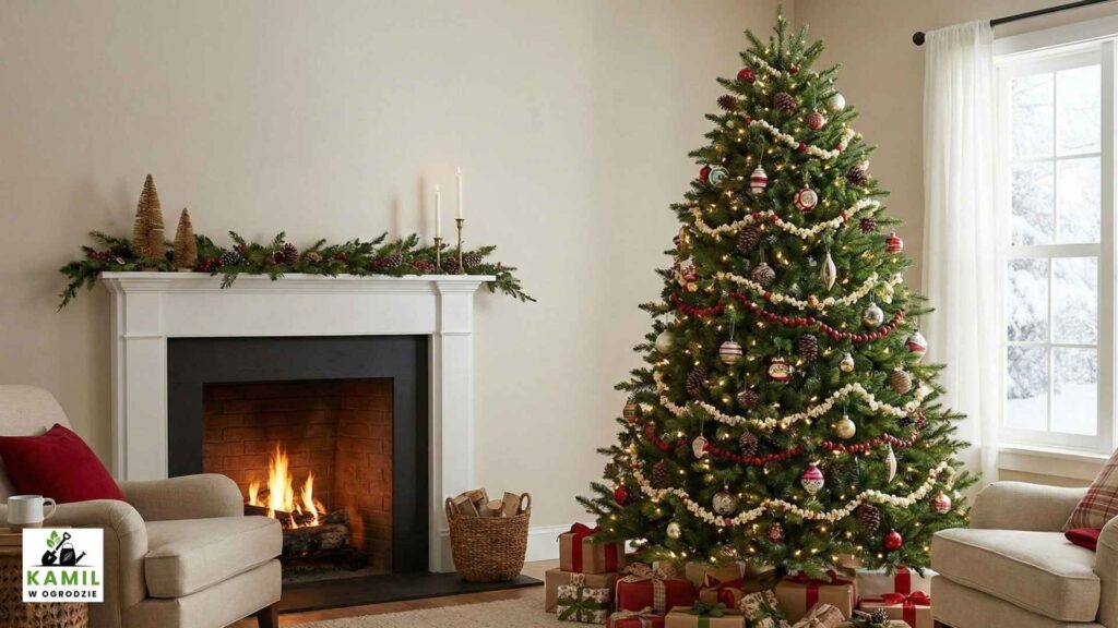 Sztuczna choinka idealnie odwzorowana. Brak zapachu lasu, żywicy oraz spadających igieł. foto. Kamil w Ogrodzie