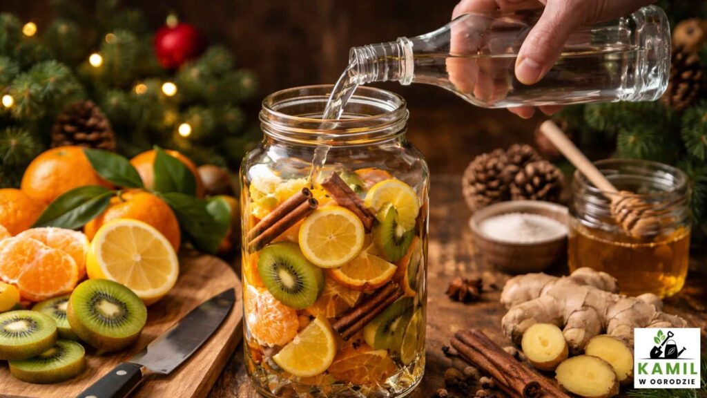 Jak zrobić szybką nalewkę na Boże Narodzenie – krok po kroku | foto. Kamil w Ogrodzie
