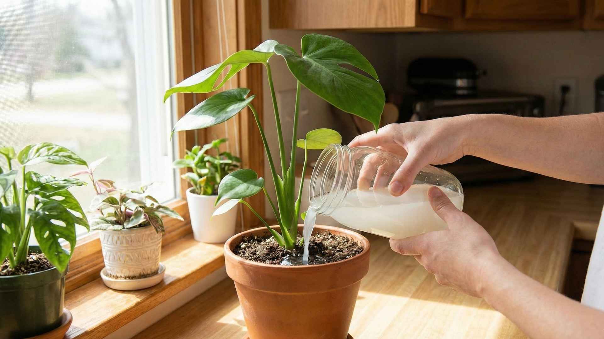Nie wylewaj wody po ryżu! Ten darmowy eliksir ożywi Twoje rośliny domowe | foto. Kamil w Ogrodzie