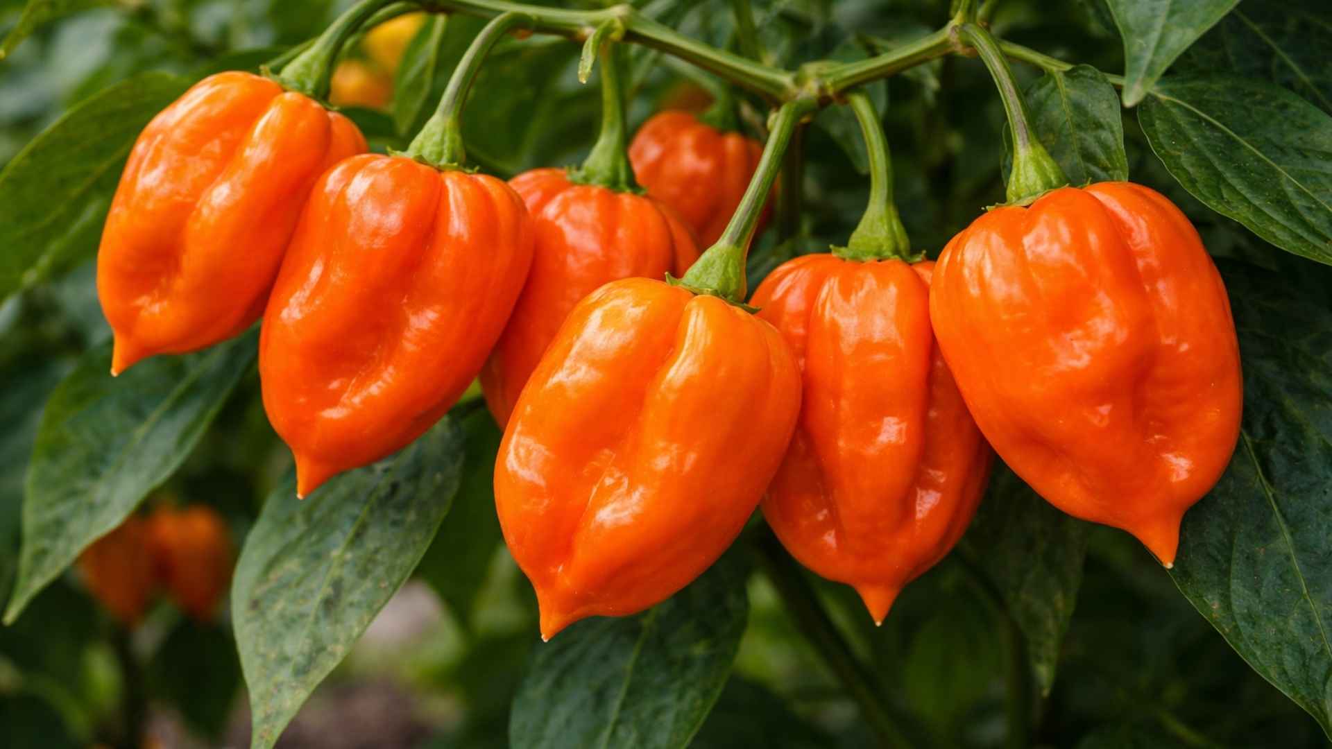 Ostra papryka Habanero Orange – klasyczna odmiana o intensywnej ostrości i owocowym aromacie | foto. Kamil w Ogrodzie