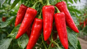 Papryka słodka Palermo (Sweet Palermo) – wydłużona odmiana o wyjątkowo słodkim smaku | foto. Kamil w Ogrodzie