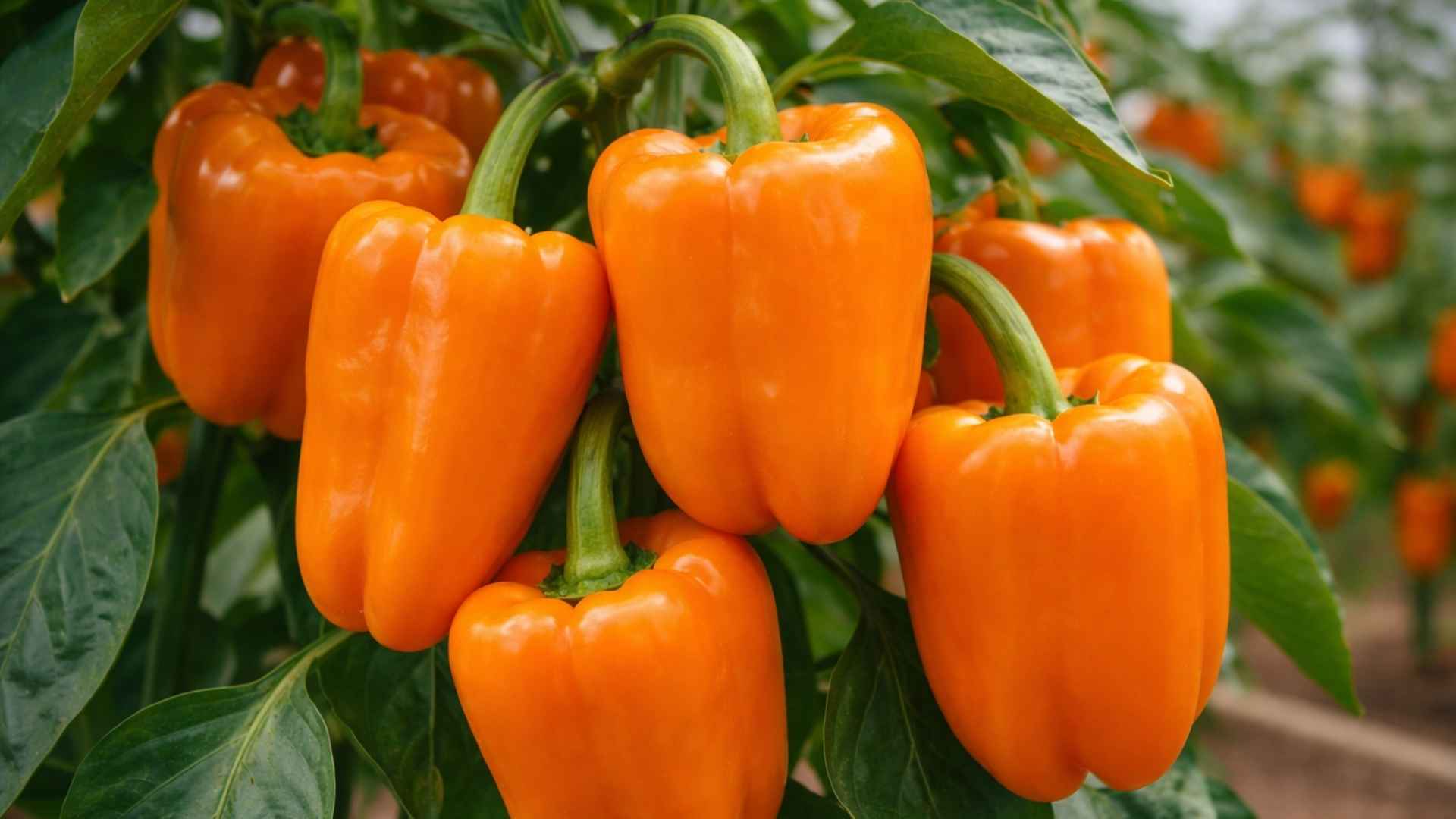 Papryka słodka Rewia – bardzo wczesna odmiana o pomarańczowych owocach | foto. Kamil w Ogrodzie