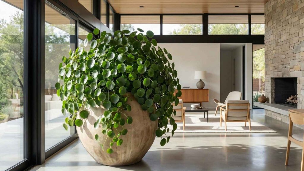 Pieniążek (łac. Pilea peperomioides) | foto. Kamil w Ogrodzie