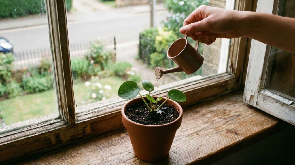 Podlewanie Pieniążka | foto. Kamil w Ogrodzie