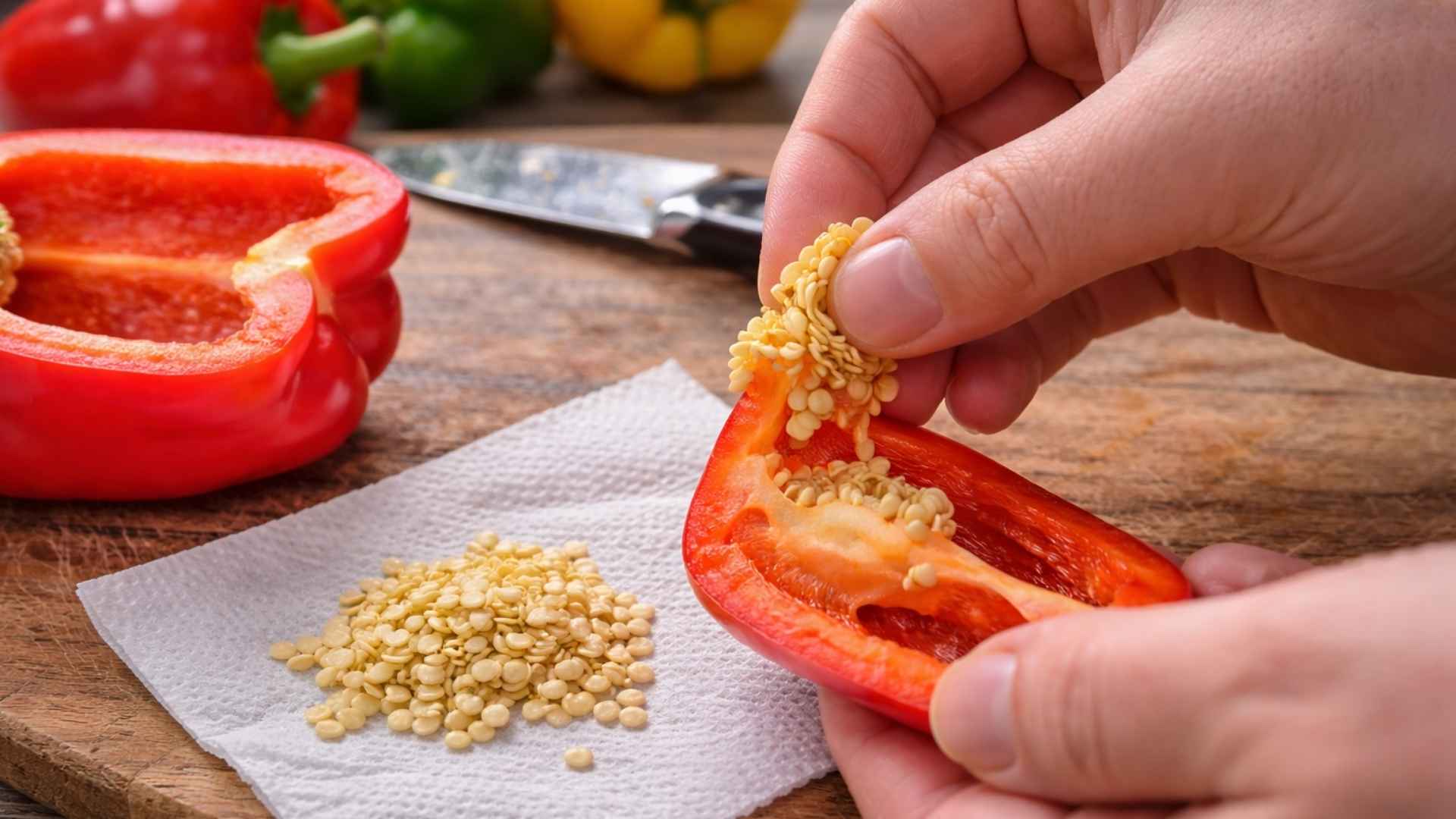 Wyjąłeś nasiona z papryki kupionej w markecie? Zrób tę jedną rzecz, zanim włożysz je do ziemi | foto. Kamil w Ogrodzie