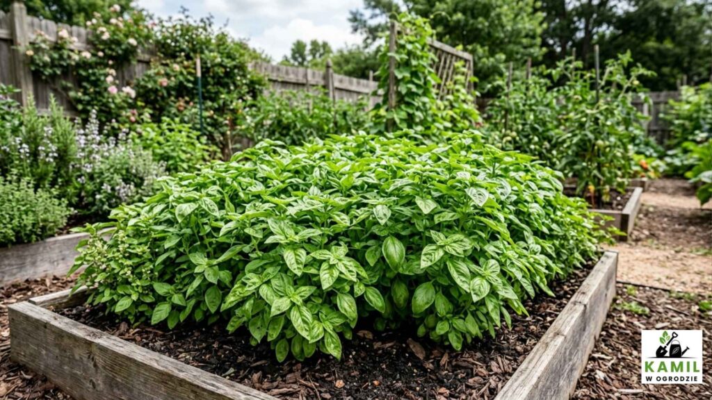 Własną bazylię można z powodzeniem uprawiać, zarówno w ogrodzie jak i w doniczce | foto. Kamilwogrodzie.pl
