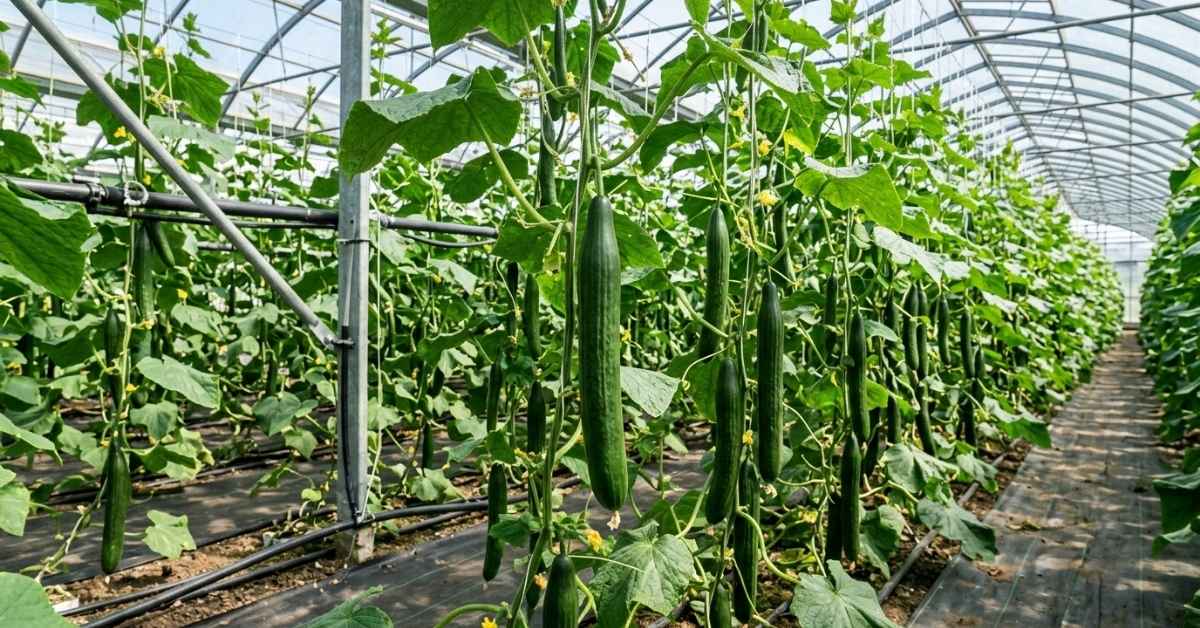 Uprawa ogórków szklarniowych - krok po kroku | foto. Kamil w Ogrodzie