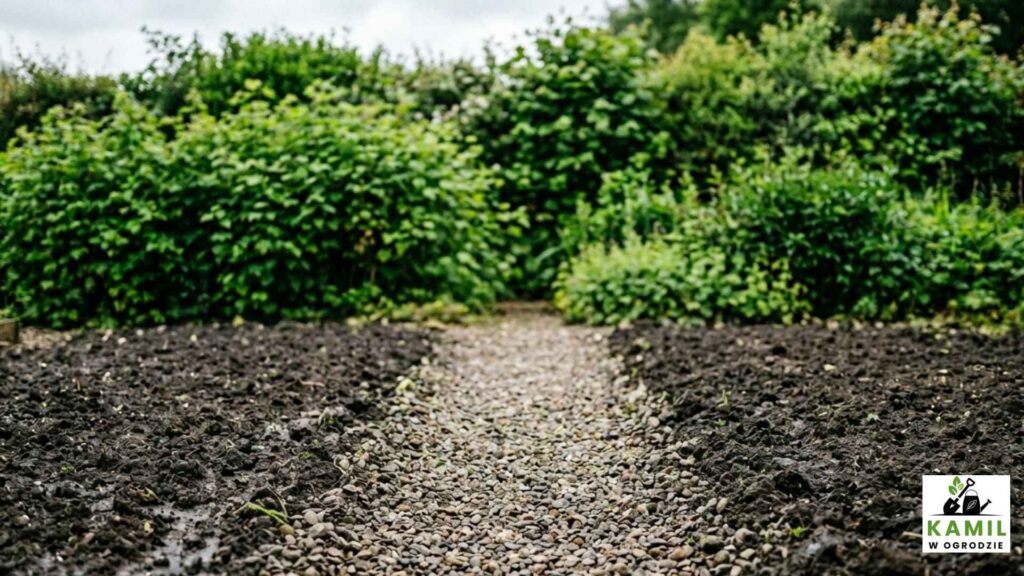 Wybierz miejsce w ogrodzie, w którym zamierzasz stworzyć konstrukcję do pionowej uprawy ogórków a następnie przygotuj paliki i przymocuj do nich siatkę po której ogórki będą piąć się w górę. | foto. Kamilwogrodzie.pl