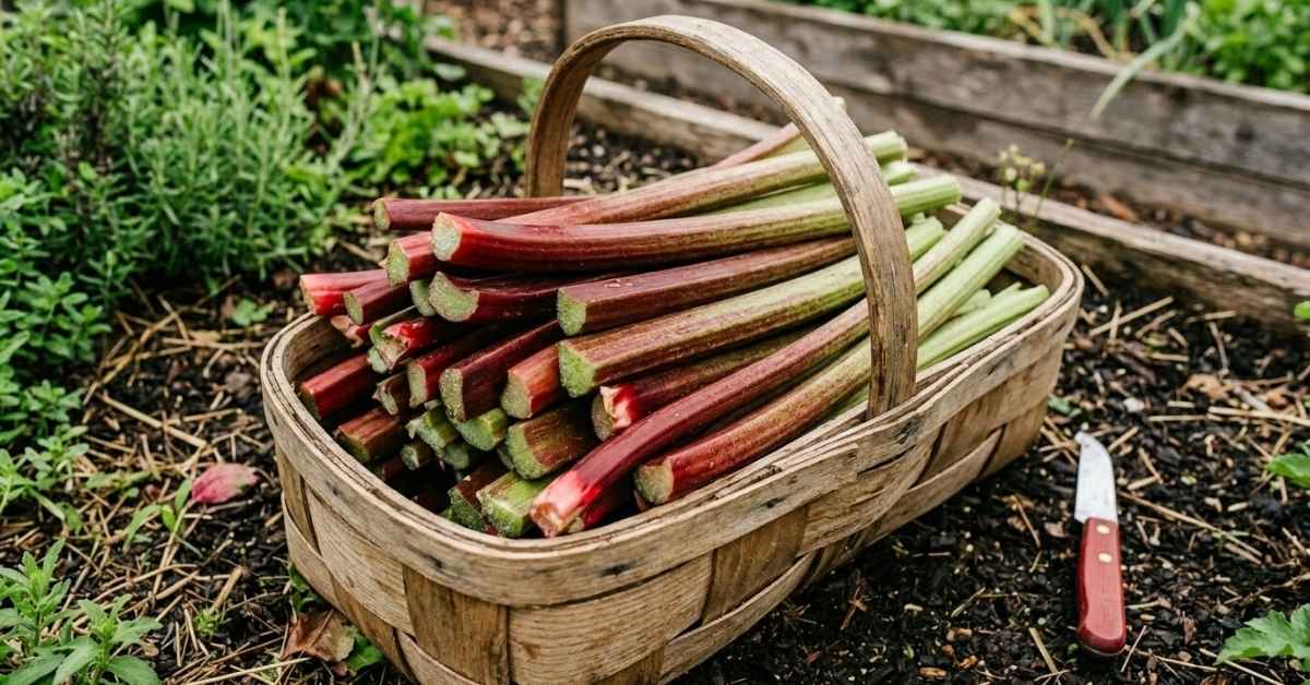 Uprawa rabarbaru – jak sadzić, nawozić i zbierać rabarbar, żeby rósł przez wiele lat