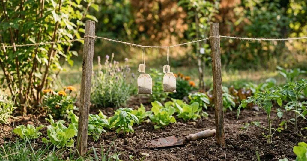 Torebki po herbacie jako nawóz w ogrodzie | foto. Kamil w Ogrodzie