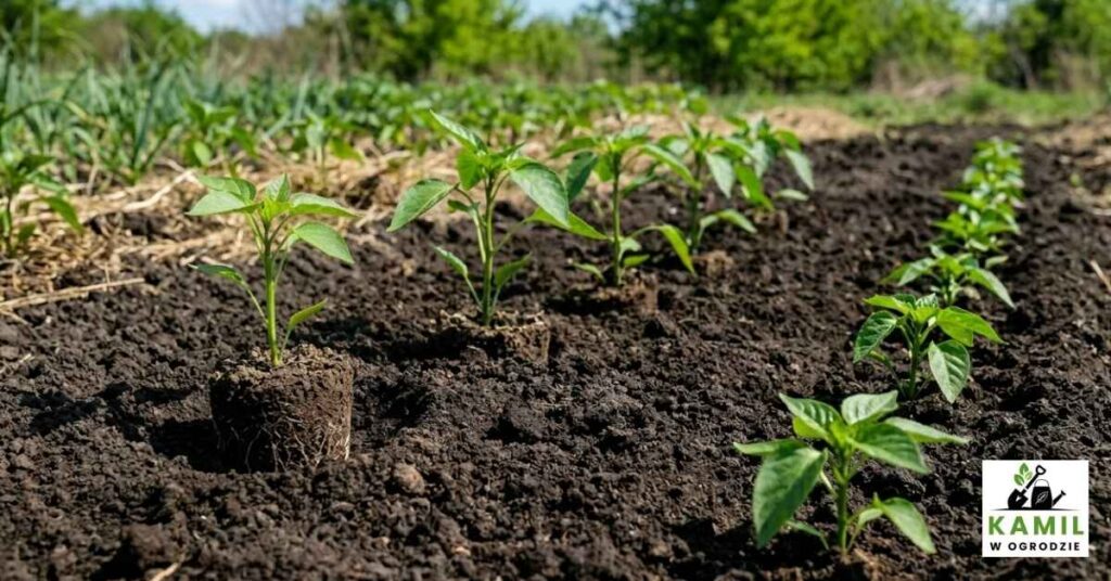 Wysadzanie papryki na miejsce stałe | foto. Kamil w Ogrodzie
