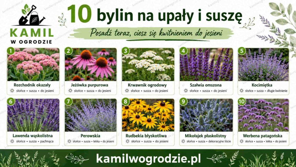 10 bylin na upały. Przetrwają 35°C i będą zdobić ogród do jesieni | foto. Kamil w Ogrodzie