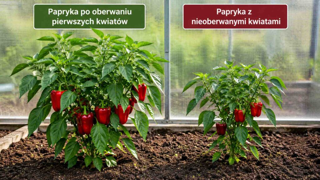 Usuwanie pierwszych kwiatów papryki. Usuwać czy nie? Tu nie ma jednej odpowiedzi | foto. Kamil w Ogrodzie